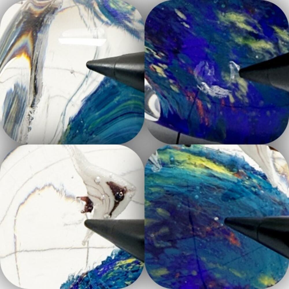 Murano Style Italian Art Glass Aquarium Paperweight Angel Fish 4” Vintage - Picture 8 of 8